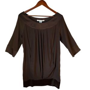 Diane Von Furstenberg Peggy Dress, 6. Chocolate brown. Pockets!
